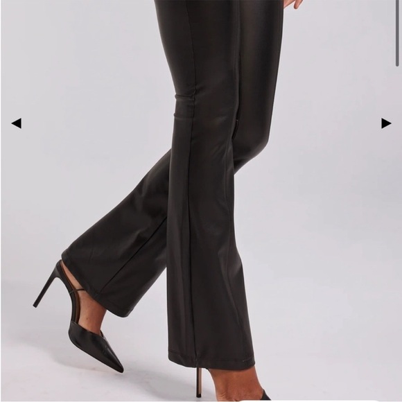 Generation Love Pant ZAYLA VEGAN LEATHER LEGGINGS Flare Leg Black Size S NEW - Picture 4 of 16